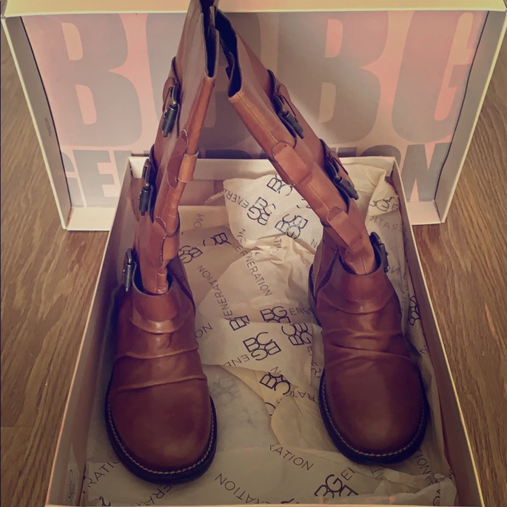 BCBG Leather Brown Boots